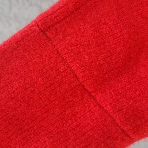 Saks Fifth Avenue Cashmere Red Turtleneck Sweater - Picture 4 of 11